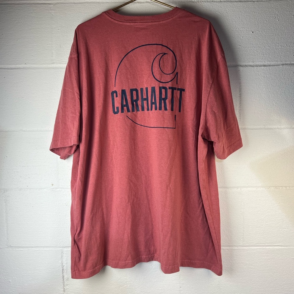 Carhartt Short Sleeve Red Pocket Tshirt, 2XL